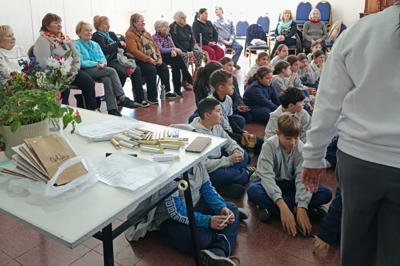 5to grado compartió una jornada con el grupo Golda. (CUI).