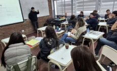 Los estudiantes asistieron a la charla sobre Tienda Ballerina. (CUI).