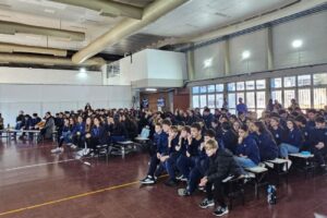 Acto 25 de Mayo en la Secundaria. (Marco Koifman - CUI)
