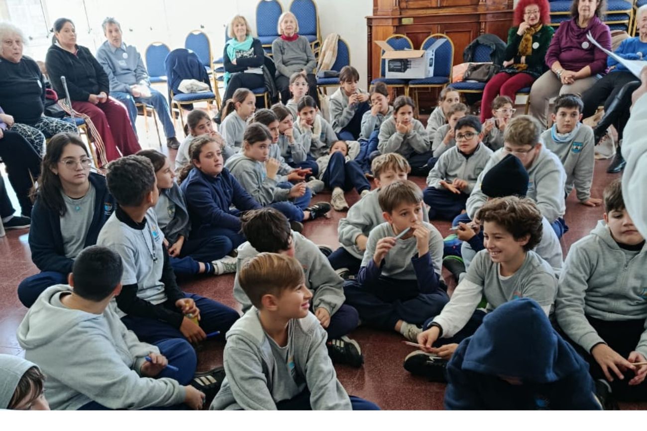 5to grado compartió una jornada con el grupo Golda. (CUI).