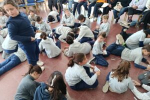5to grado compartió una jornada con el grupo Golda. (CUI).