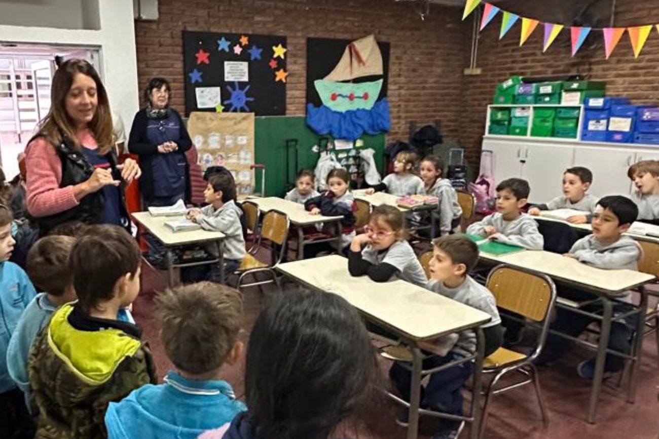 Con el poder de la palabra, el Gan recorrió la escuela. (CUI).
