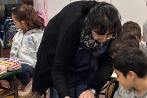 Con el poder de la palabra, el Gan recorrió la escuela. (CUI).
