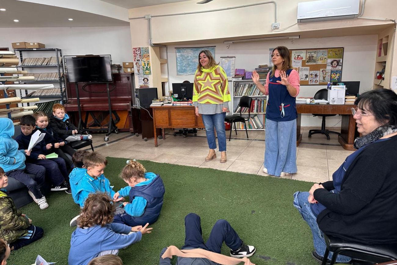 Con el poder de la palabra, el Gan recorrió la escuela. (CUI).