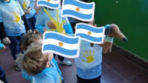 Aprendizajes sobre la bandera en el Gan. (CUI).