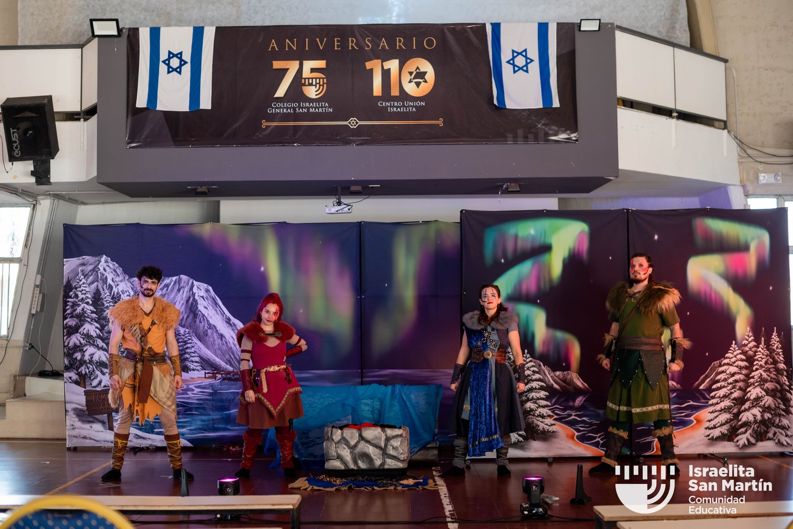 Obra de teatro Vikings en el Colegio Israelita. (Marco Koifman - CUI).