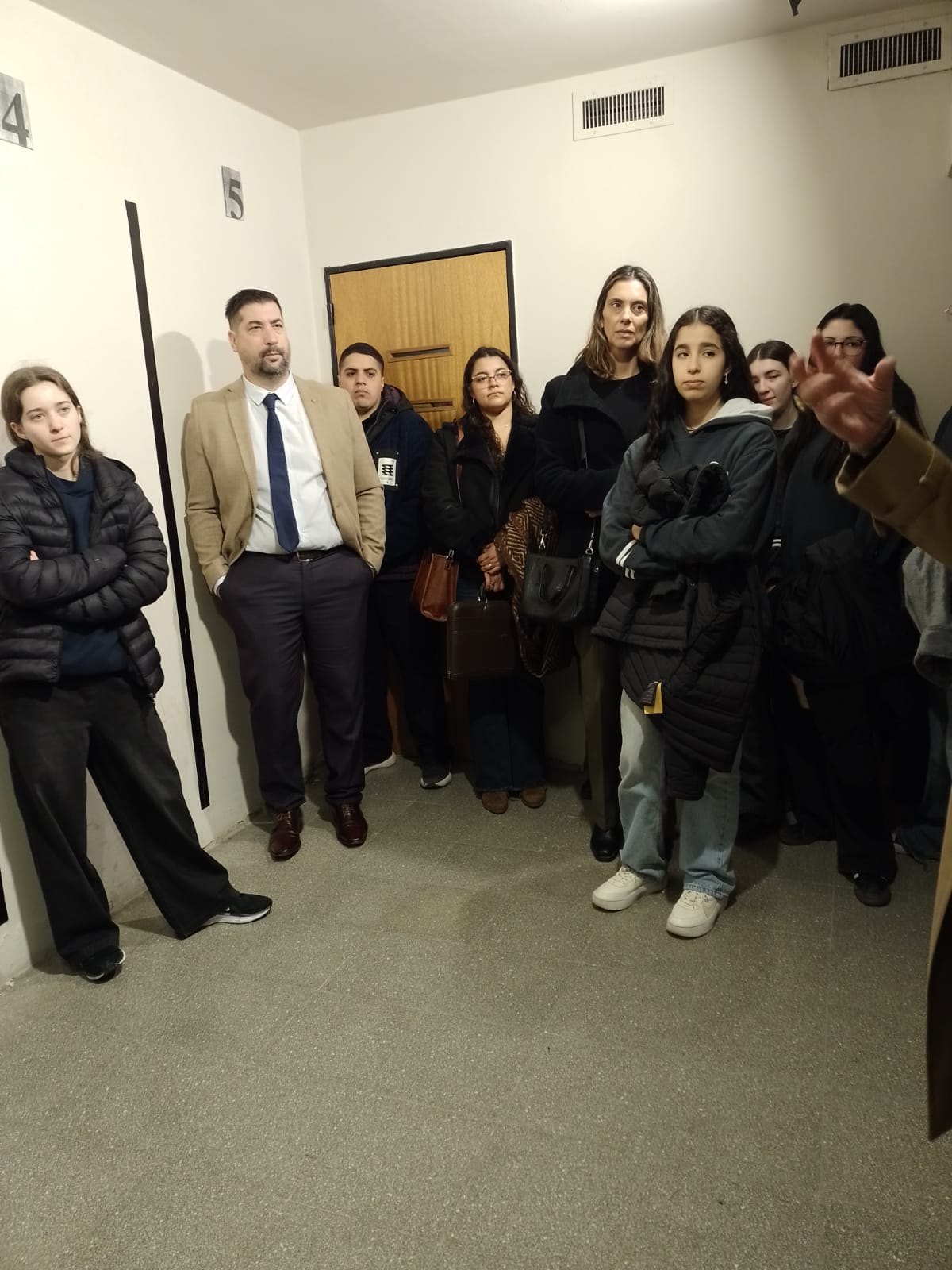 El secundario visitó Tribunales 2. (CUI).