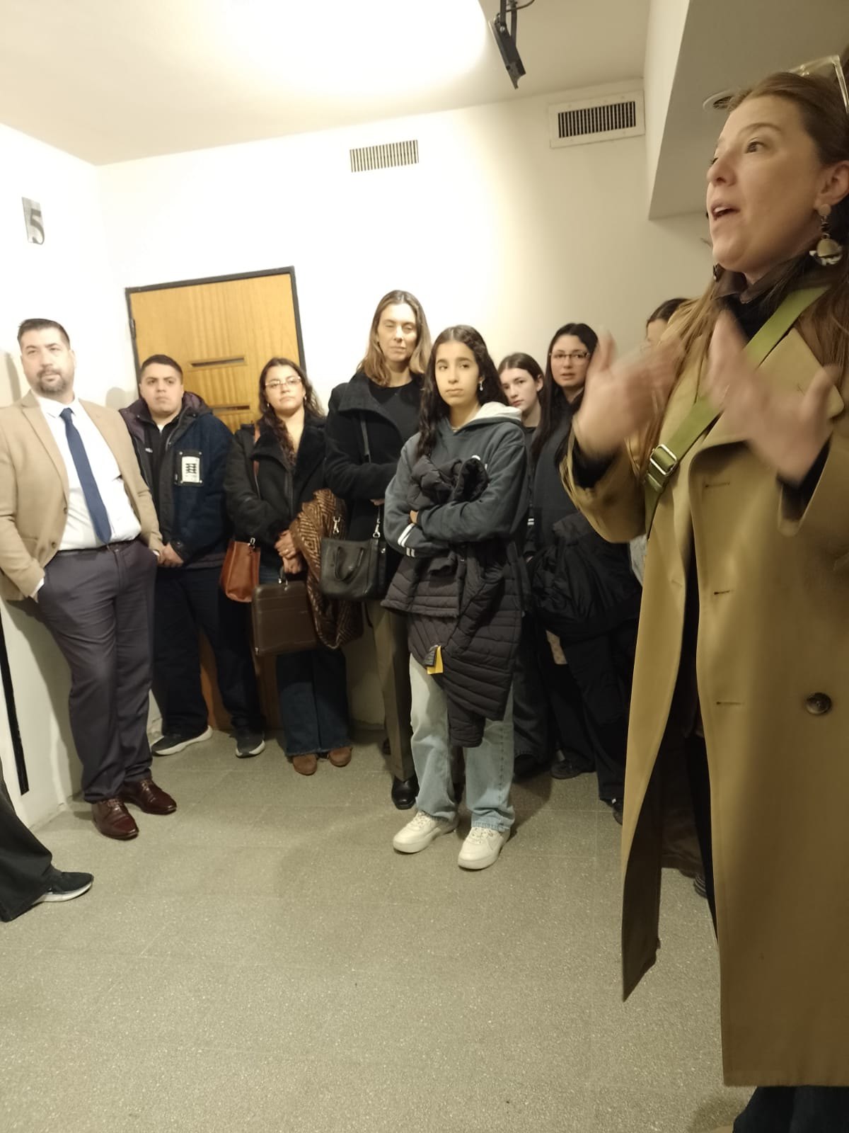 El secundario visitó Tribunales 2. (CUI).