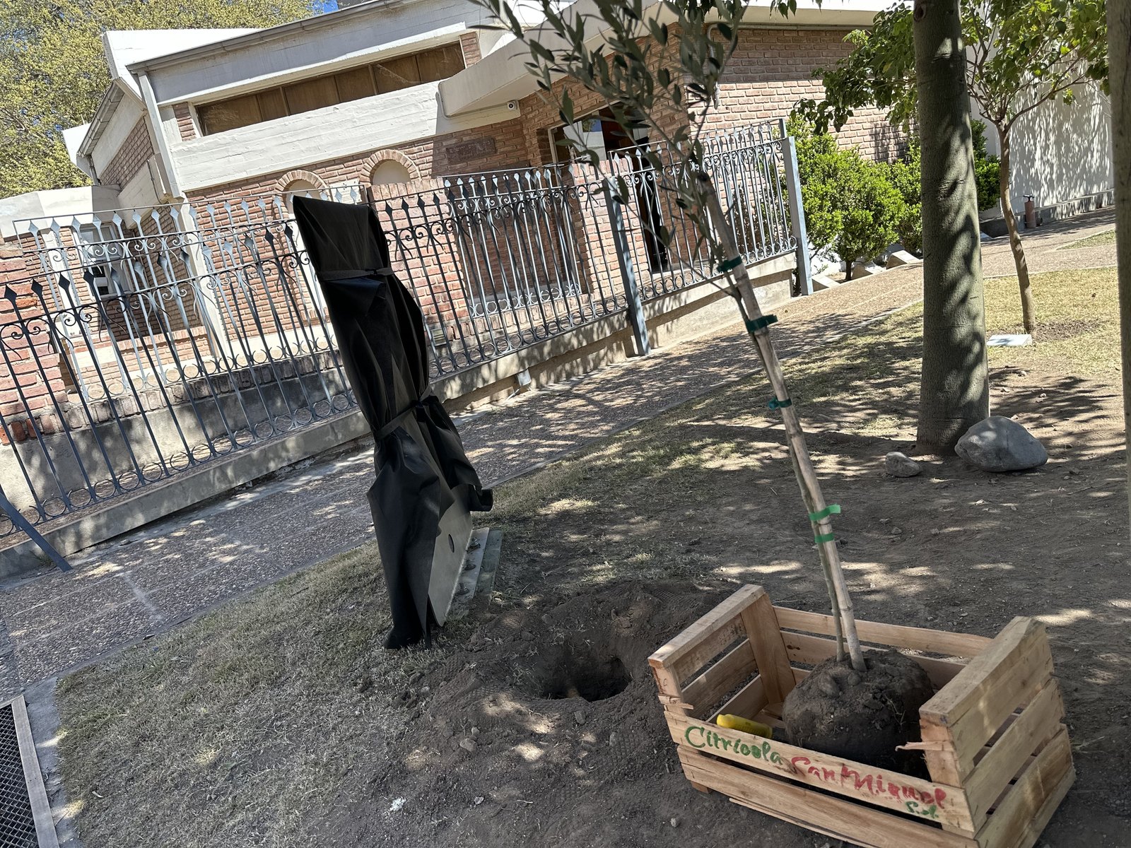 KKL visitó el colegio y convirtió la placa por los secuestrados en un memorial por las víctimas del 7 de octubre. (Marco Koifman - CUI).