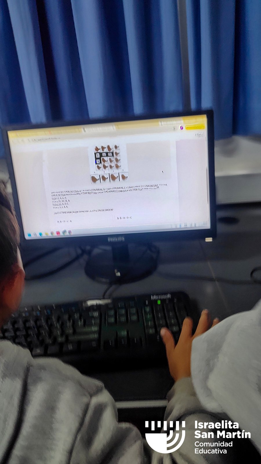 1º grado participó del Desafío Bebras: avanzar en el pensamiento computacional. (Marco Koifman - CUI).