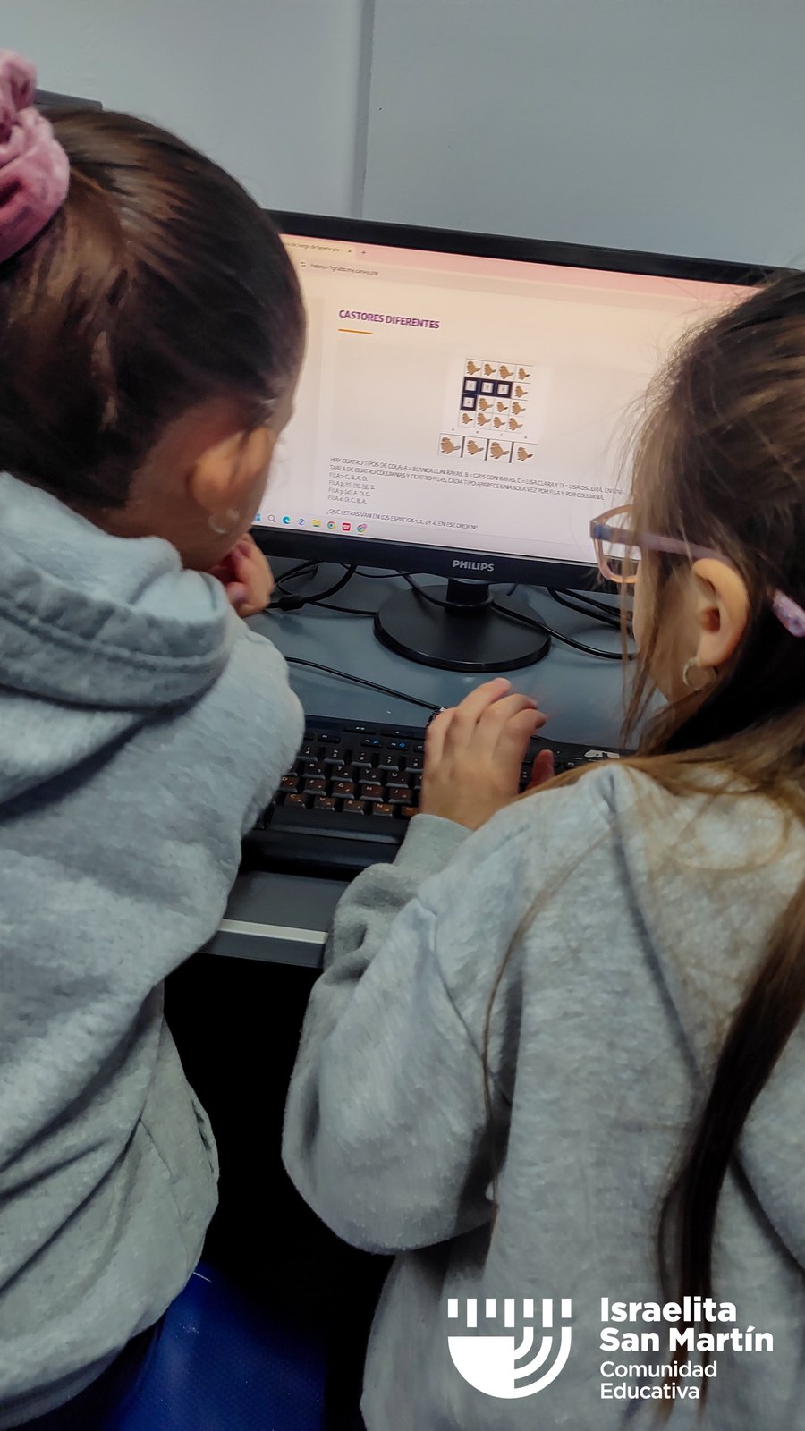 1º grado participó del Desafío Bebras: avanzar en el pensamiento computacional. (Marco Koifman - CUI).