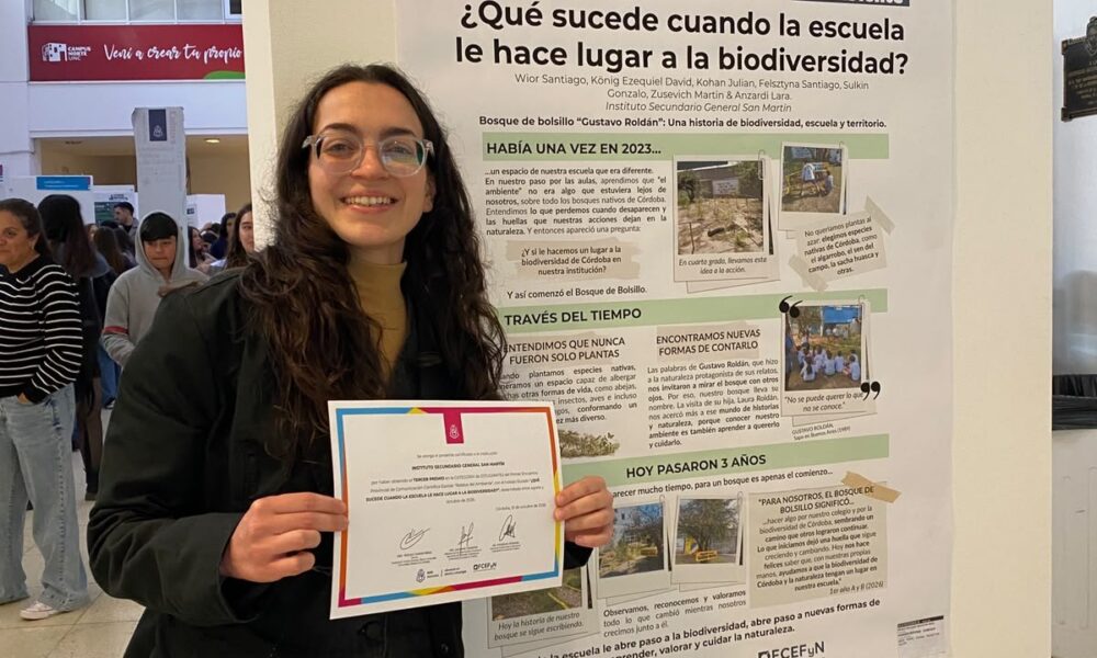 El Secundario obtuvo un premio de la UNC en el encuentro de Comunicación Científica. (CUI).